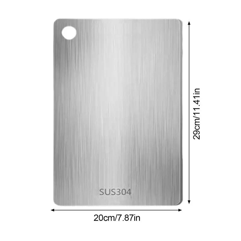 Double Thick Titanium Cutting Board for Home Kitchen Cooking Outdoor Camping Hiking Backpacking