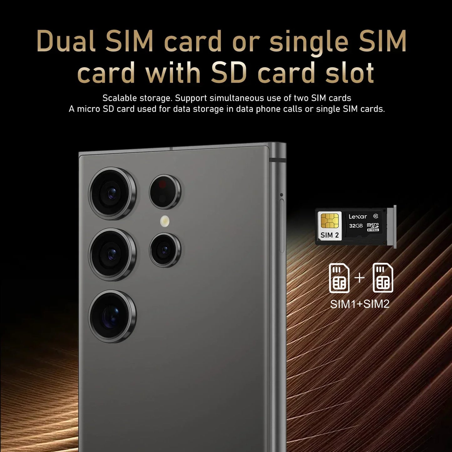 NEW S25 Ultra HOT 2025 original intelligent 5G dual card dual standby Android 14 system global version 8000mAh battery