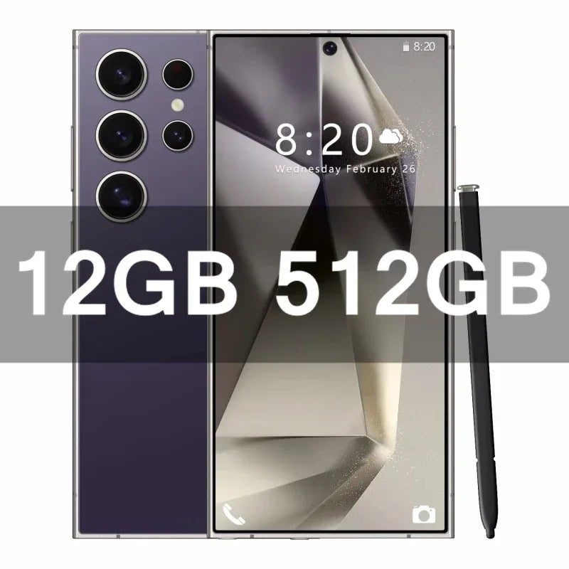 HOT 2025 new S25 Ultra original intelligent 5G dual card dual standby Android 14 system global version 8000mAh battery