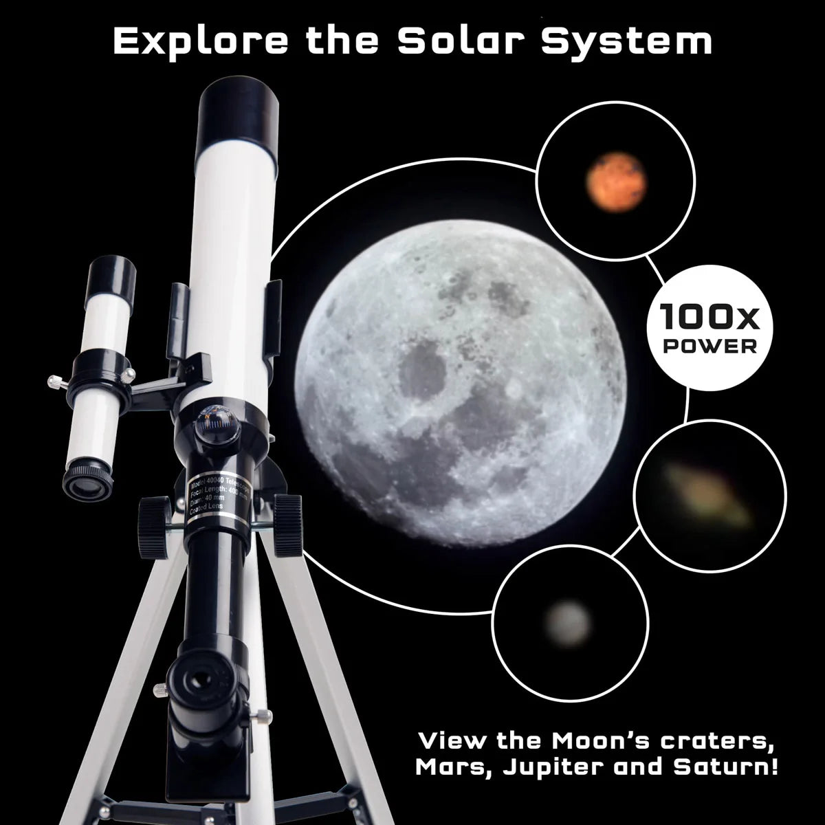 40040 Astronomical Telescope Monocular Professional Astronomical Telescope Reflecting Spyglass Camping for Travel Children Gifts