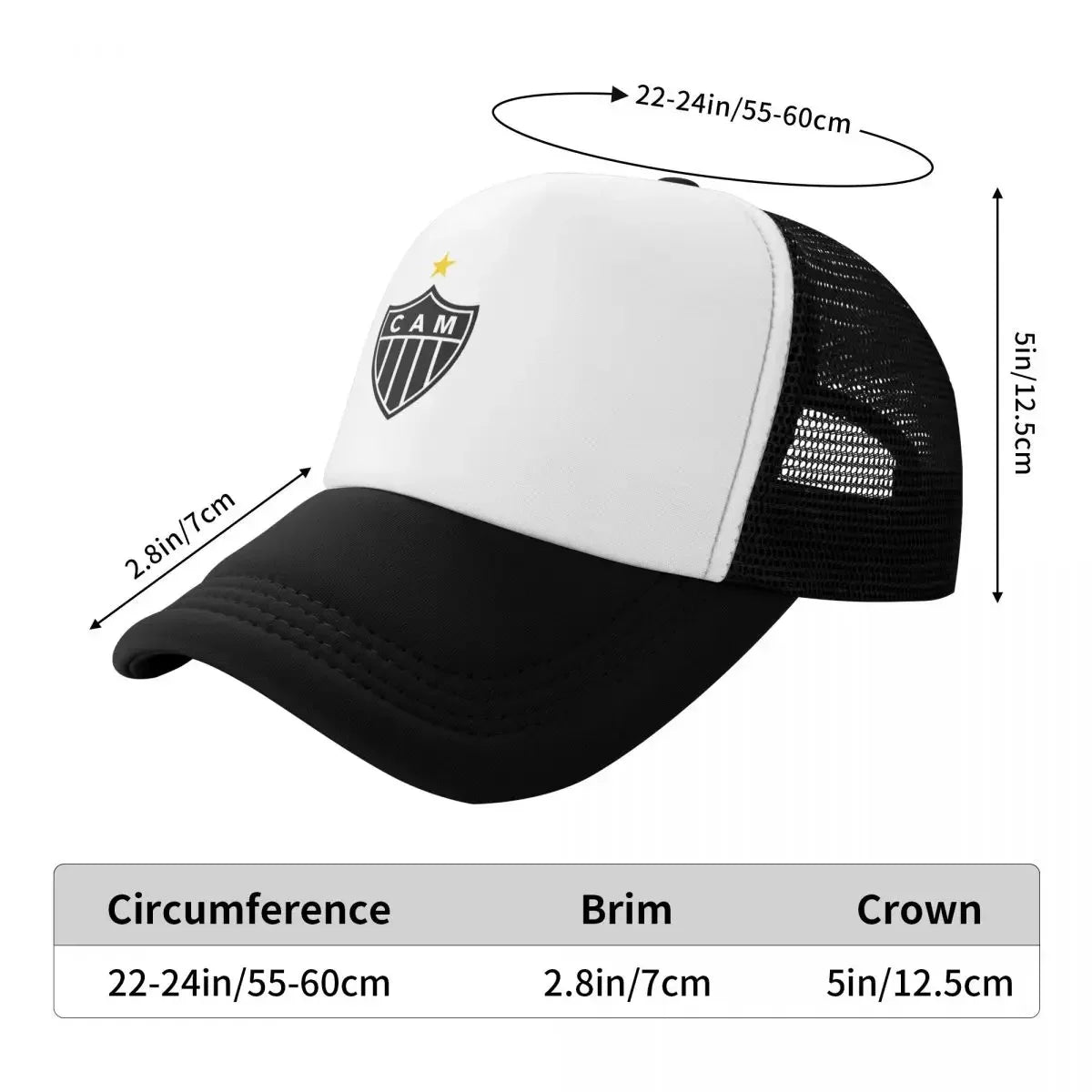 Clube Atlético Mineiro Baseball Cap sun hat Luxury Brand Beach Women Men's