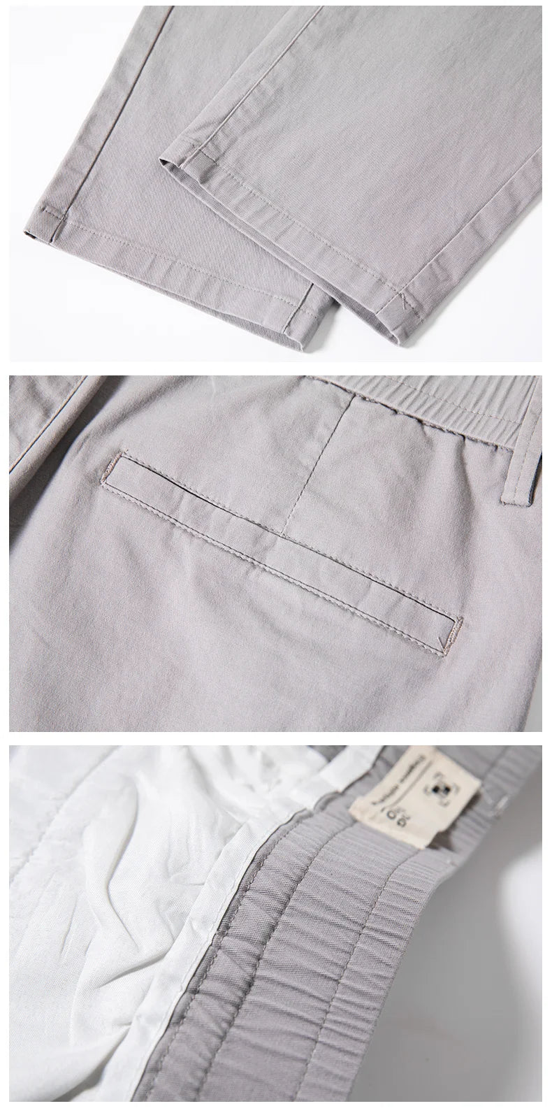2024 Breathable 98% Cotton Thin Soft Fabric Men's Casual Pants Male Korean Summer New Brand Jogging Work Straight Slim Trousers