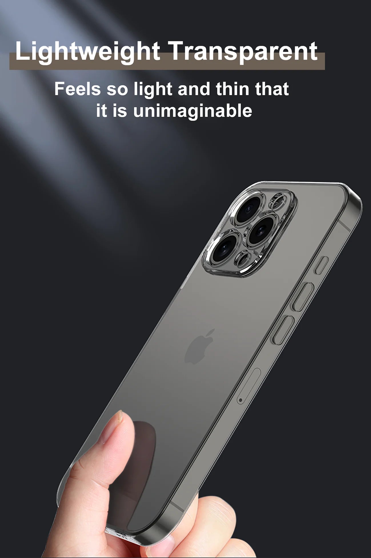 Crystal clear caso for iPhone 14 12 13 15 11 Pro X XS Max 8 7 plus ultra thin Fit Protective silicone Transparent soft Case