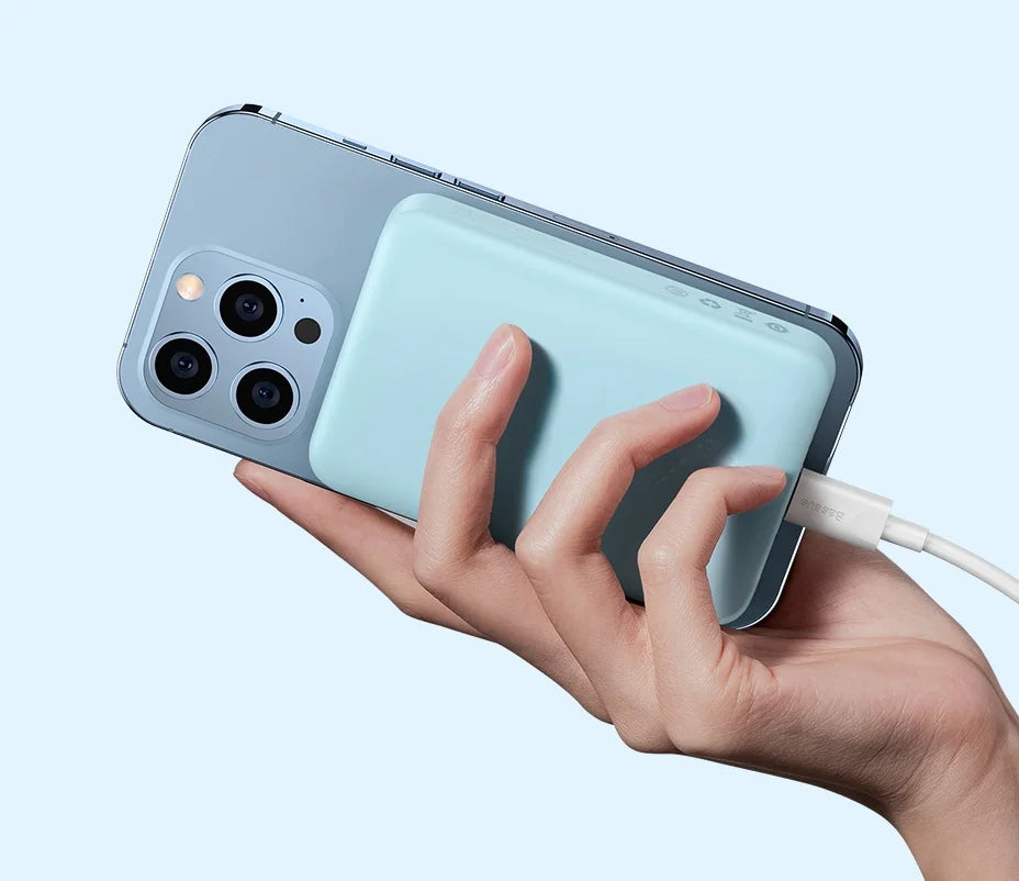 Baseus Power Bank 10000mAh Mini Magnetic Wireless Fast Charge Auto-wake For iPhone 16 15 14 13 Pro Max Magnetic Powerbank
