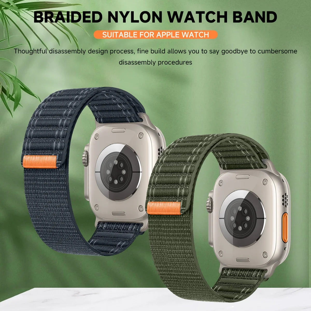 Nylon Strap For Apple Watch Band Ultra 2 49mm 46 45 41 44mm 42mm 38mm Wave pattern Bracelet For iWatch Series 10 9 8 7 6 5 4 3