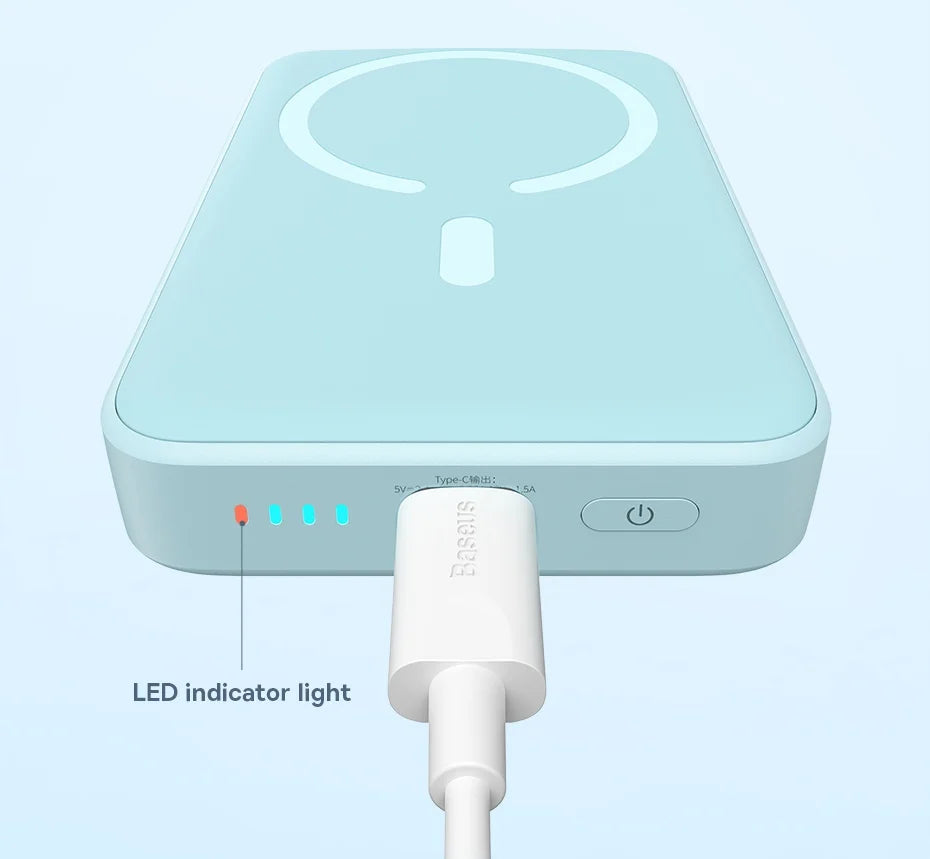 Baseus Power Bank 10000mAh Mini Magnetic Wireless Fast Charge Auto-wake For iPhone 16 15 14 13 Pro Max Magnetic Powerbank