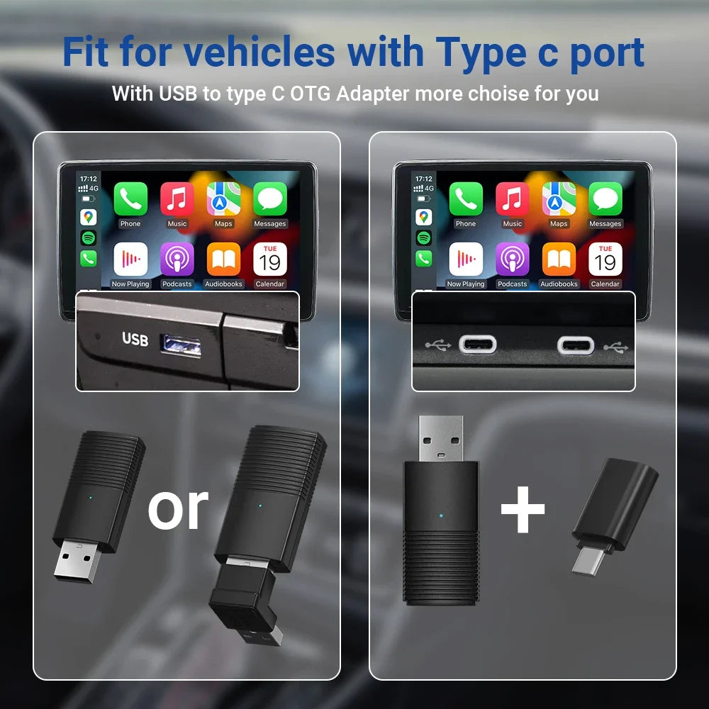 Wireless CarPlay Adapter for Mercedes A B CLA CLS GLA GLE Class E Class Cabriolet 2016 To 2024 Vehicle Car Play Car Accessories