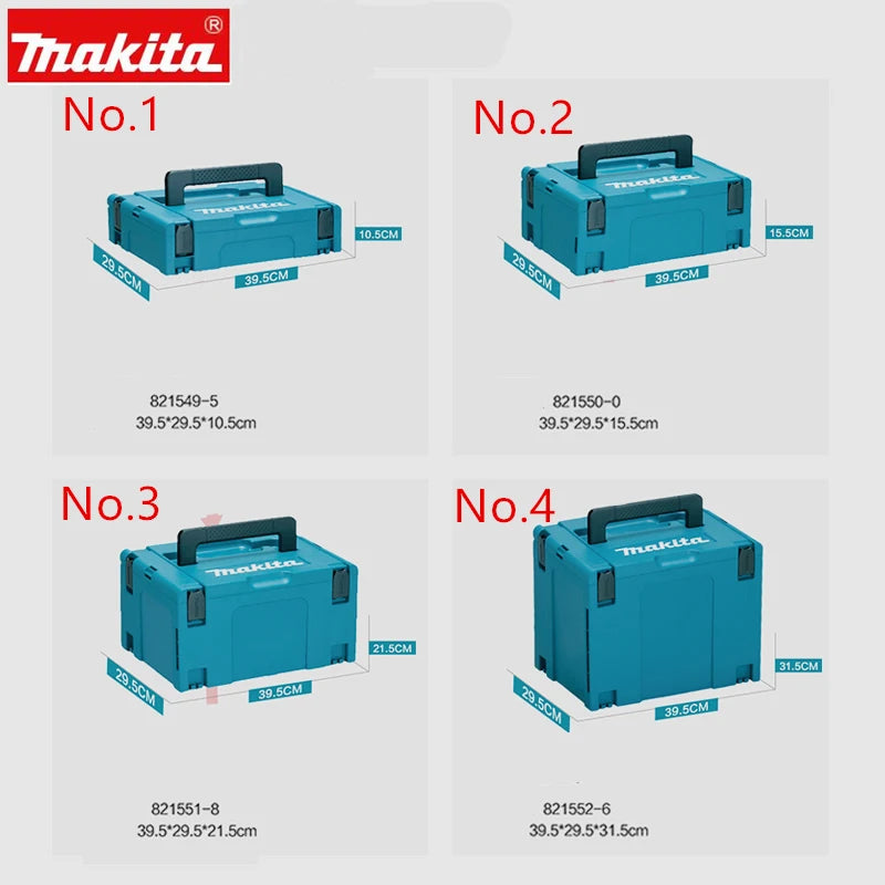 Makita MAKPAC Interlocking Case Stacked Combined Multi-layer Electric Drill Multi-functional Portable Equipment Storage Box