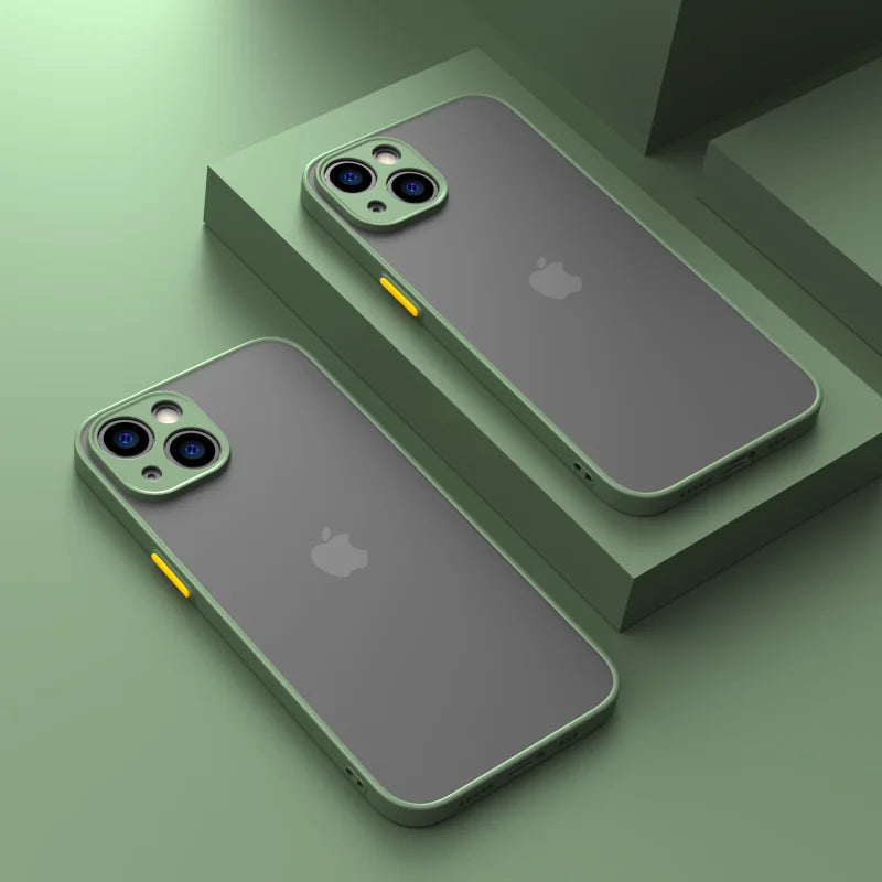 For iPhone 15 Plus Shockproof Armor Bumper Clear Phone Case iPhone 15 Pro iphone15 15Pro Max Bumper Soft Silicon Hard Cover Capa