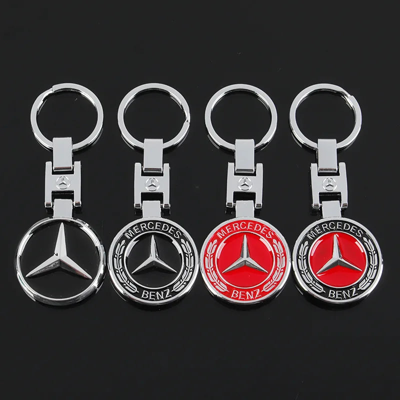 Car Keychain Key Chain Auto Emblem Key Ring Accessories For Mercedes Benz AMG Smart GLC Brabus W204 W205 W124 C200L W108 W168