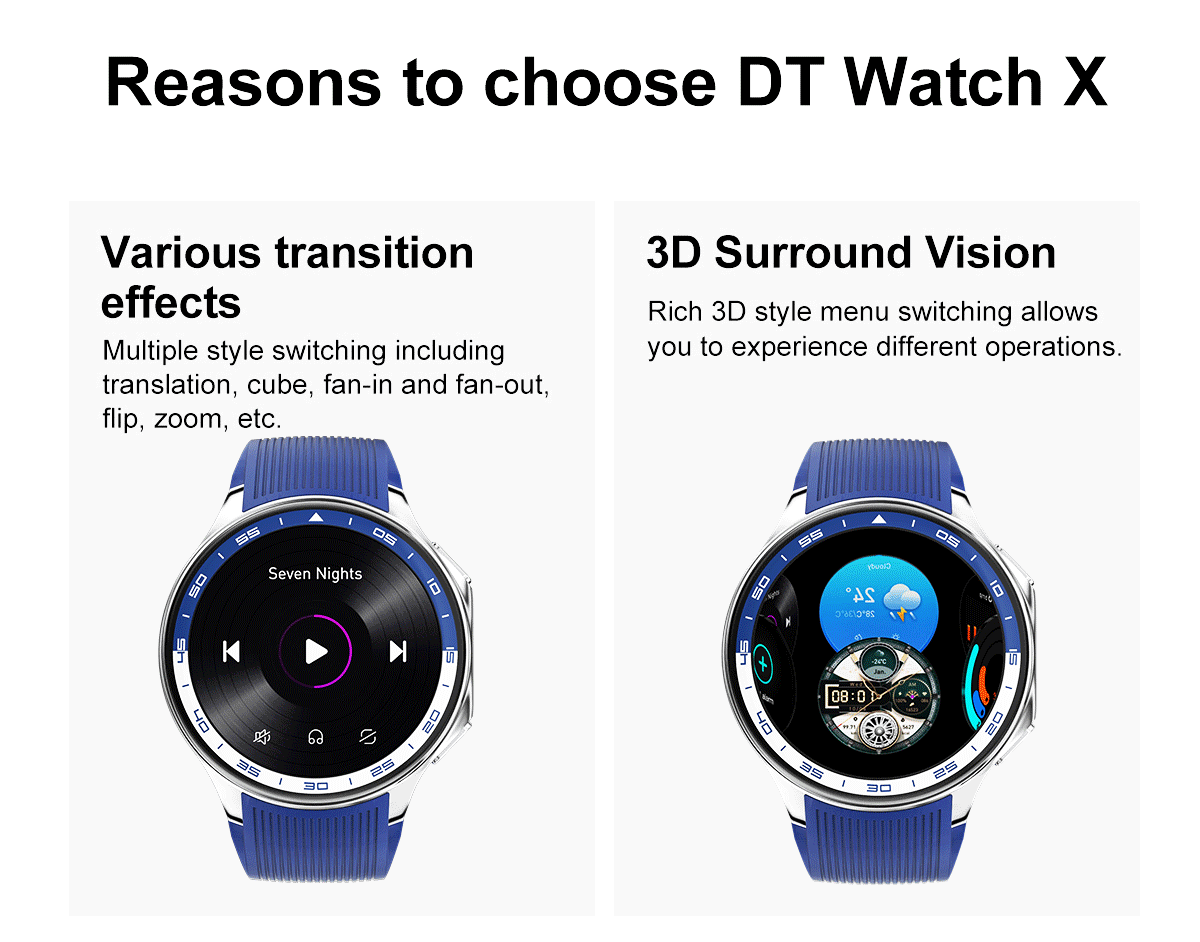 2024 New For OPPO Watch X Smart Watch 4G Memory Music Video Bluetooth Call IP68 Waterproof AMOLED Smartwatch For TWS Earphones 