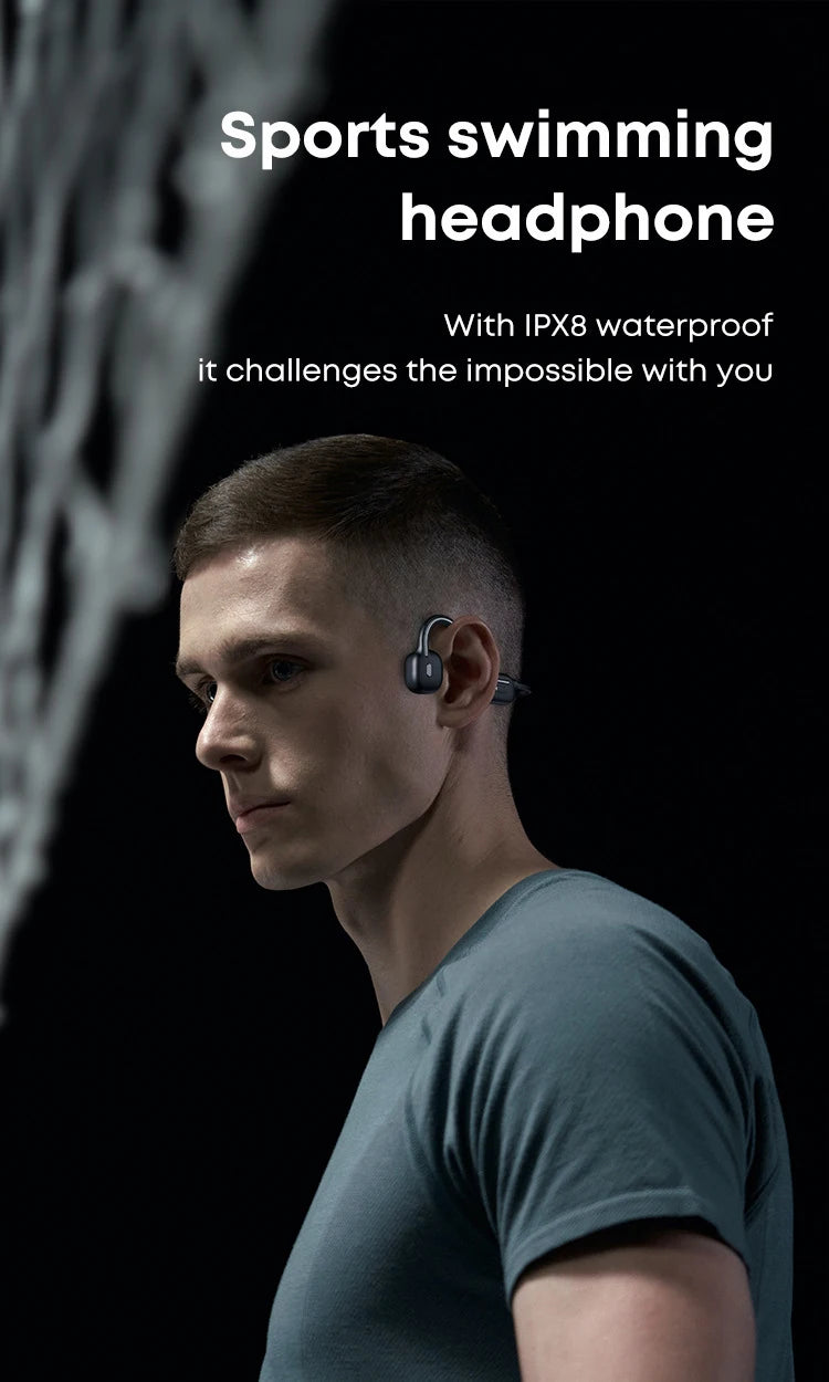Xiaomi Bone Conduction Earphone IPX8 Wireless Open Headset Bluetooth 5.3 Swimming Bluetooth Headphones 32GB MP3 Sports Earbuds