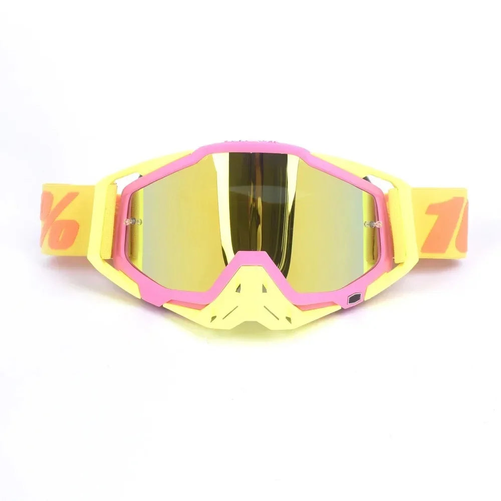New Goggles PITSCOTTFOX100 Men And Women Windproof Glasses Motorcycle Goggles Motocross Dustproof Racing Cycling Skiing Goggles