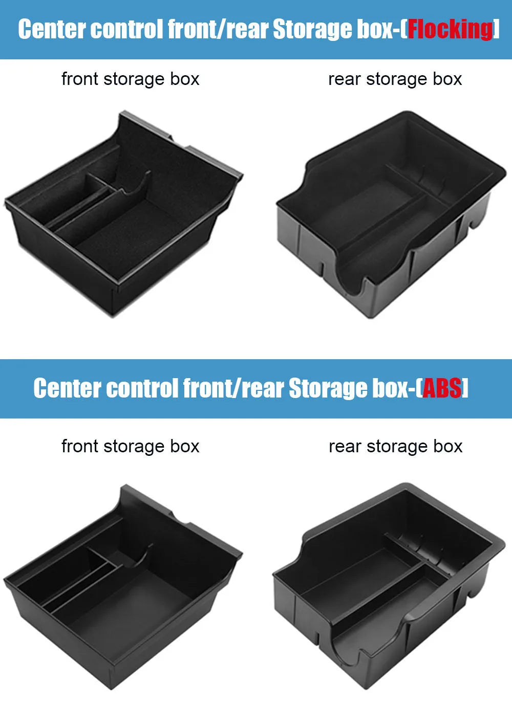 Car Storage Box For Tesla 2023 Model Y 2024 Model 3 Center Armrest Hidden Box Cup Holder Console Organizer Car Box Accessories