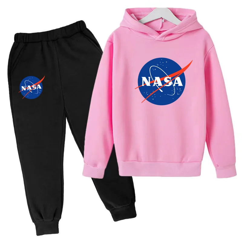 Children's Autumn Winter Hoodie Jumper Top+trousers 2P Boys Girls Toddler 3-12Y Sport Coat Fashion Casual Sweatshirt Jogging Set