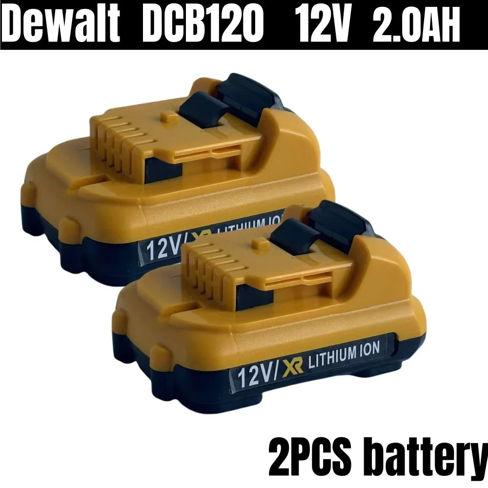 2.0Ah 12V Max Lithium Ion Battery Replacement Original DeWalt DCB120 DCB123 DCB122 DCB127 DCB124 DCB121 Rechargeable Batteries