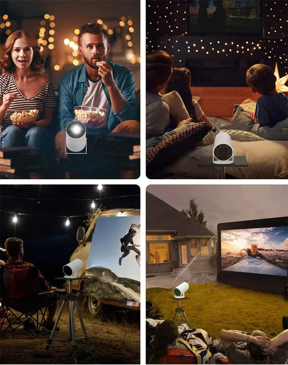 DITONG HY300 Plus HD Projector portatil 4K 1280x720P Android LED Video Home Theater Cinema Phone mini Proyector Movie HY300 pro
