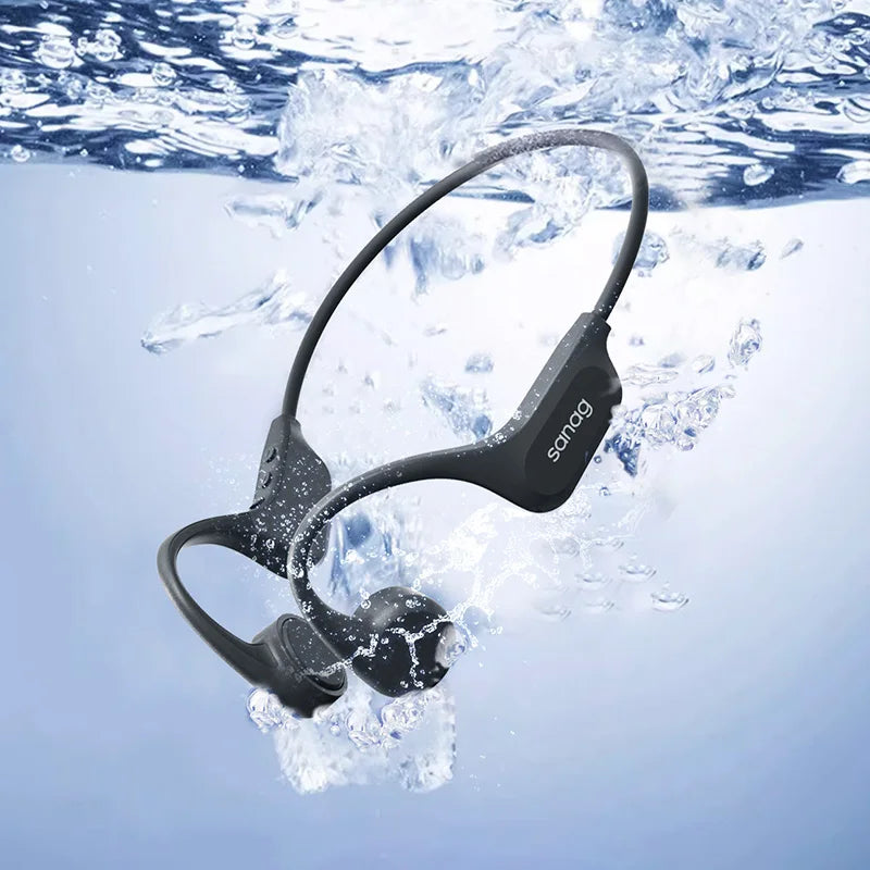 Sanag B60 True Bone Conduction Wireless Earphone Swimming Riding Bluetooth Headphones 64GB Memory MP3 Music Playback Earbuds