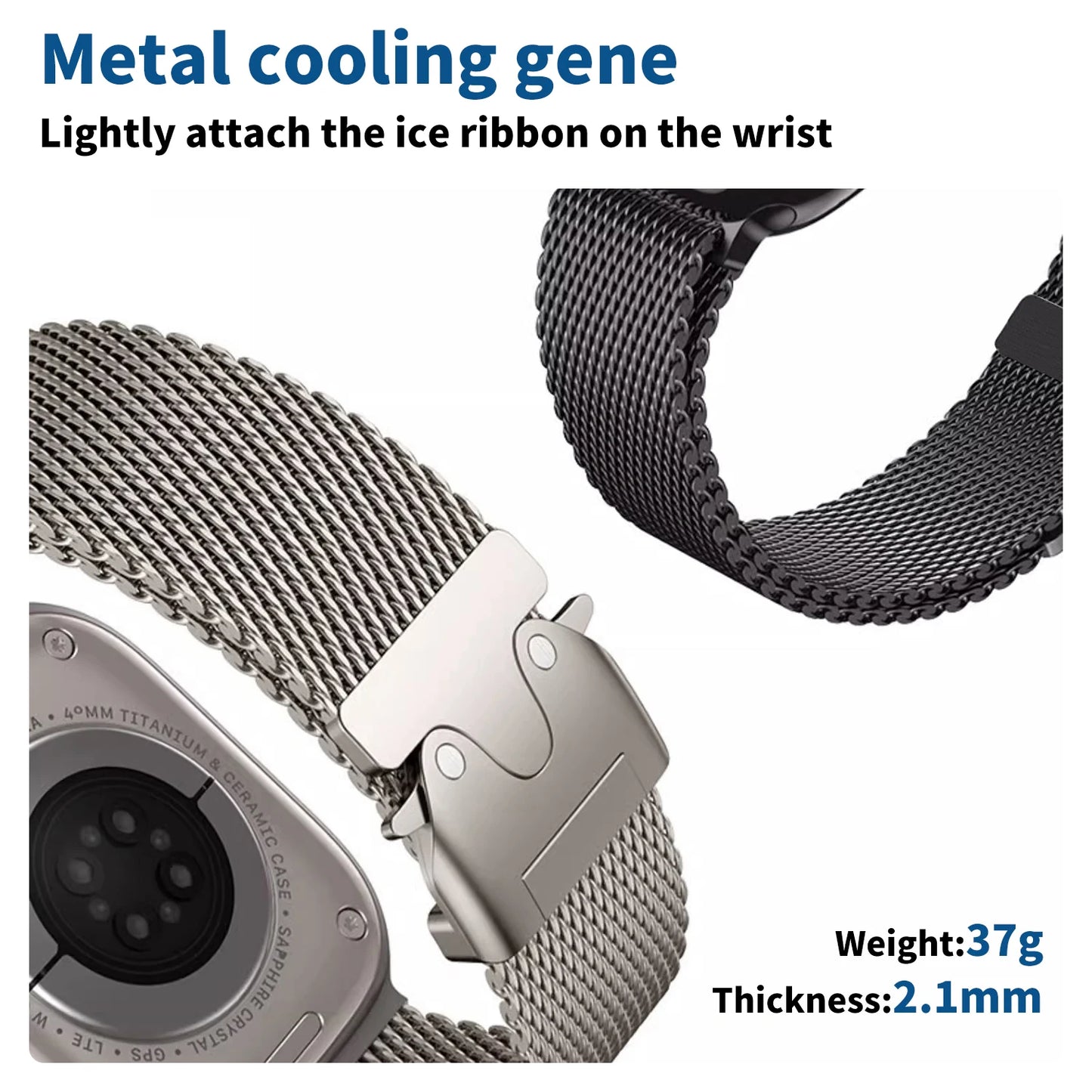 New Apple Watch Titanium Milanese Loop Strap For Apple Watch Ultra 2 Series 10 9 8 Bracelet High Quality Band 49MM 44MM 46 45MM