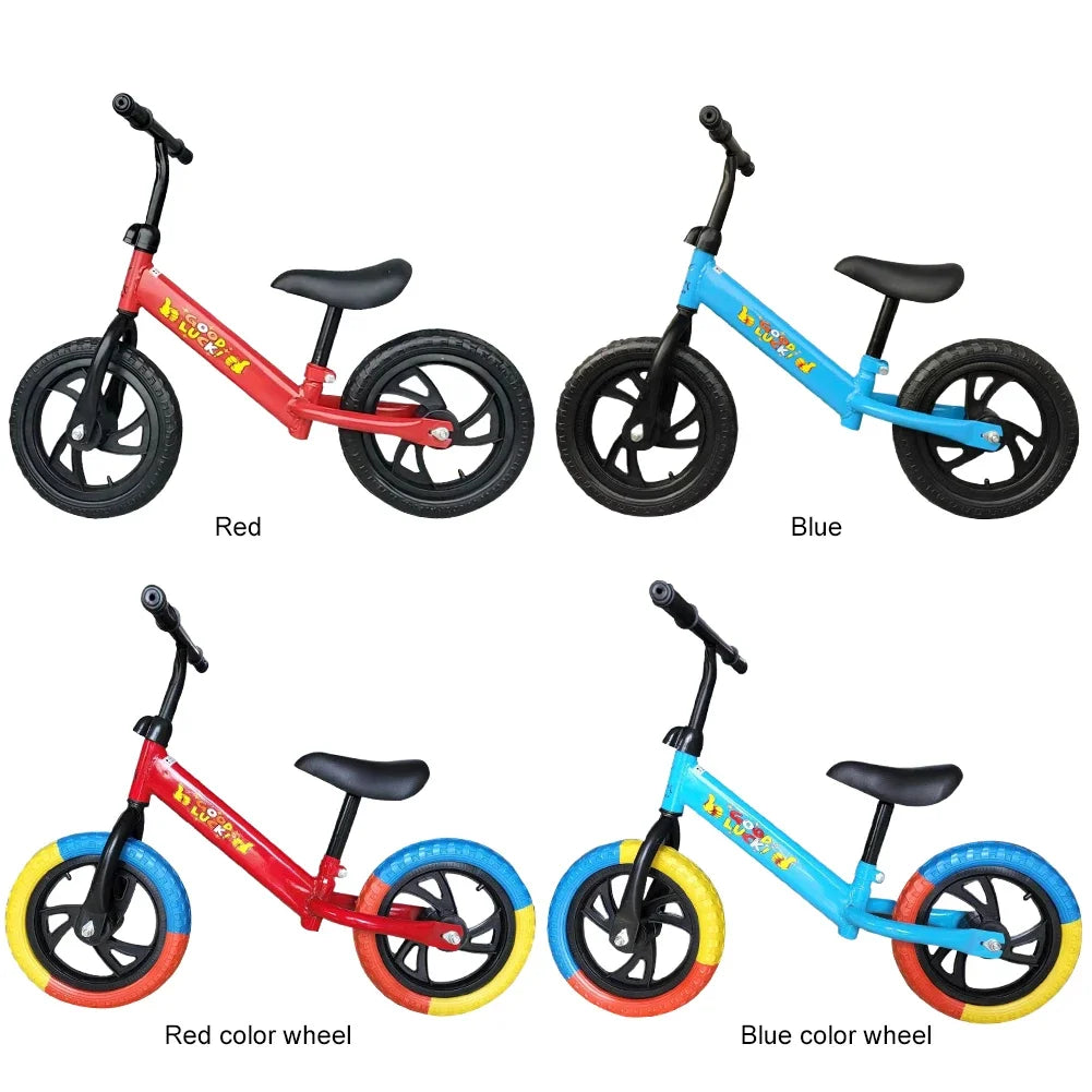 Kids Balance Bike Funny Toddler Training Bicycle Safe No Pedal Bike 12 In Wheel No Pedal Training Bicycle Gifts for Kids