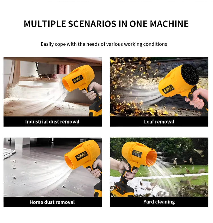 Dewalt Brushless Air Blower 30000RPM Cordless Turbo Fan Handheld Violent Fan Dryer 20V Rechargeable Dust Blowing Tool