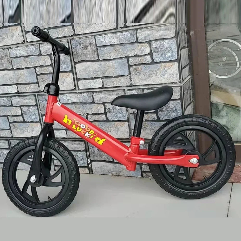 Kids Balance Bike Funny Toddler Training Bicycle Safe No Pedal Bike 12 In Wheel No Pedal Training Bicycle Gifts for Kids