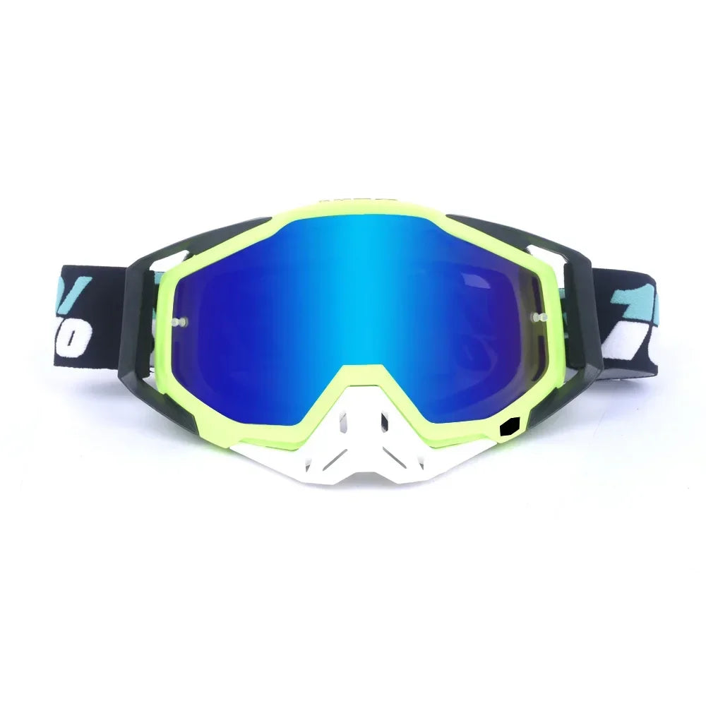 New Goggles PITSCOTTFOX100 Men And Women Windproof Glasses Motorcycle Goggles Motocross Dustproof Racing Cycling Skiing Goggles