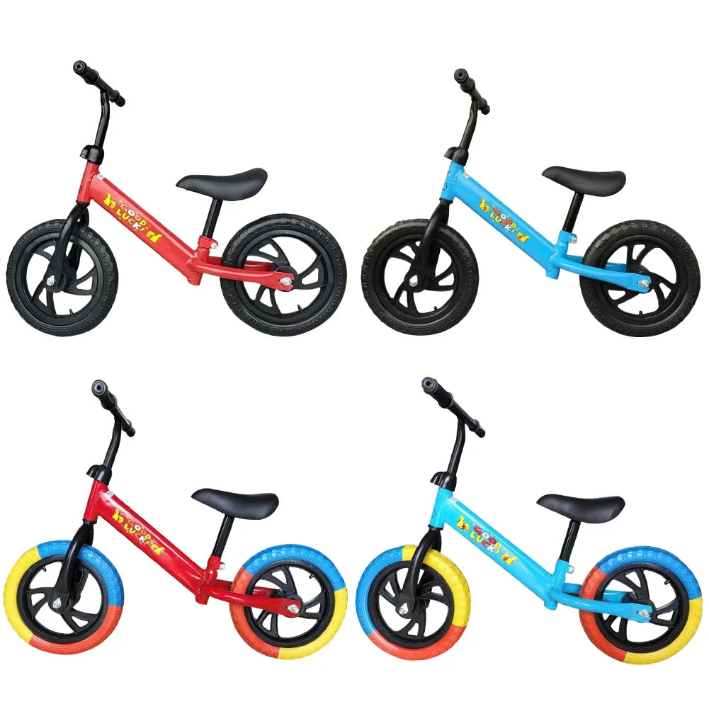 Kids Balance Bike Funny Toddler Training Bicycle Safe No Pedal Bike 12 In Wheel No Pedal Training Bicycle Gifts for Kids