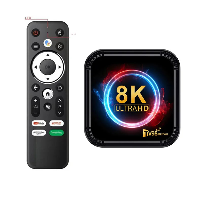Salange TV98 ATV Ultra HD 8K Smart TV Box Android13 RK3528 2GB16GB 4GB 32/64GB Dual Wifi BT5.0 2.4G&5G Media Player Set Top Box