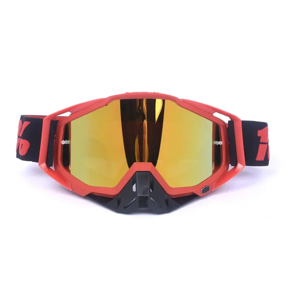 New Goggles PITSCOTTFOX100 Men And Women Windproof Glasses Motorcycle Goggles Motocross Dustproof Racing Cycling Skiing Goggles