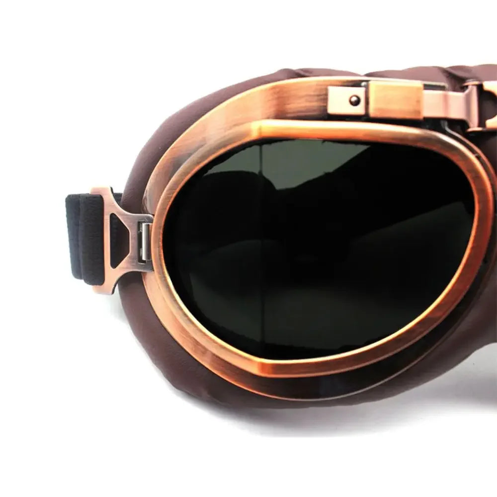 Pilot Retro Goggles Dustproof Lens Frame Motorcycle Glasses Cruiser Scooter Snowboard Protective Gears Eye Protection Sunglasses