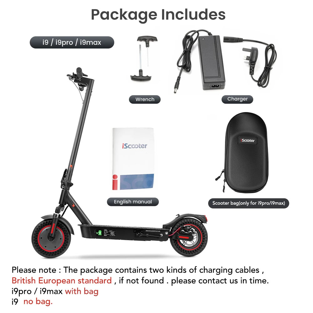 iScooter i9/i9Pro/i9Max Electric Scooter For Adults 30/35Km/h Electric Scooter 350/500W Adult Scooter Electric Kick Scooter