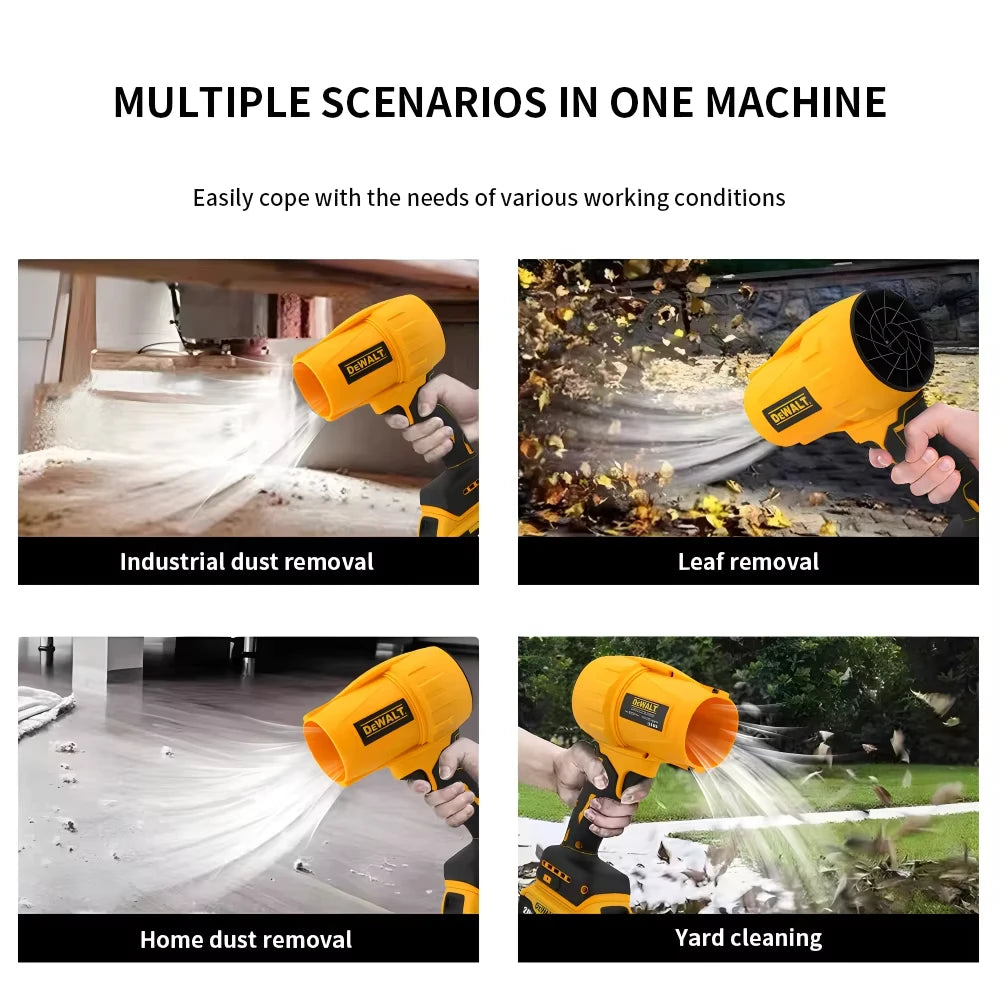 Dewalt Brushless Air Blower 30000RPM Cordless Turbo Fan Handheld Violent Fan Dryer 20V Rechargeable Dust Blowing Tool