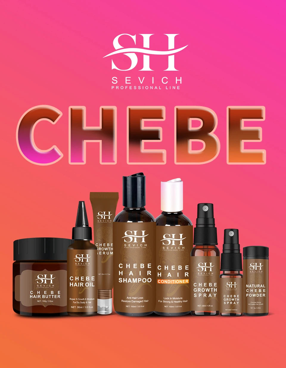 Sevich Chebe Hair Growth Spray 30ml Africa Traction Alopecia Hair Thickening Oil Anti Hair Loss Treatment Spray Hair Scalp Care