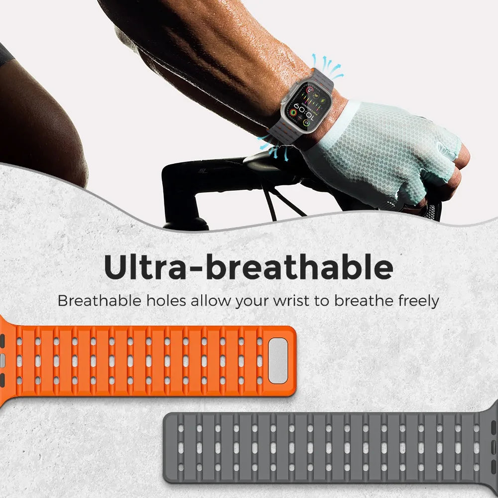 Magnetic Strap For Apple Watch Ultra 2 49mm 44mm 45mm 46mm 42mm Belt Silicone Bracelet iWatch Series 10 8 7 6 5 9 Se 40mm Bands