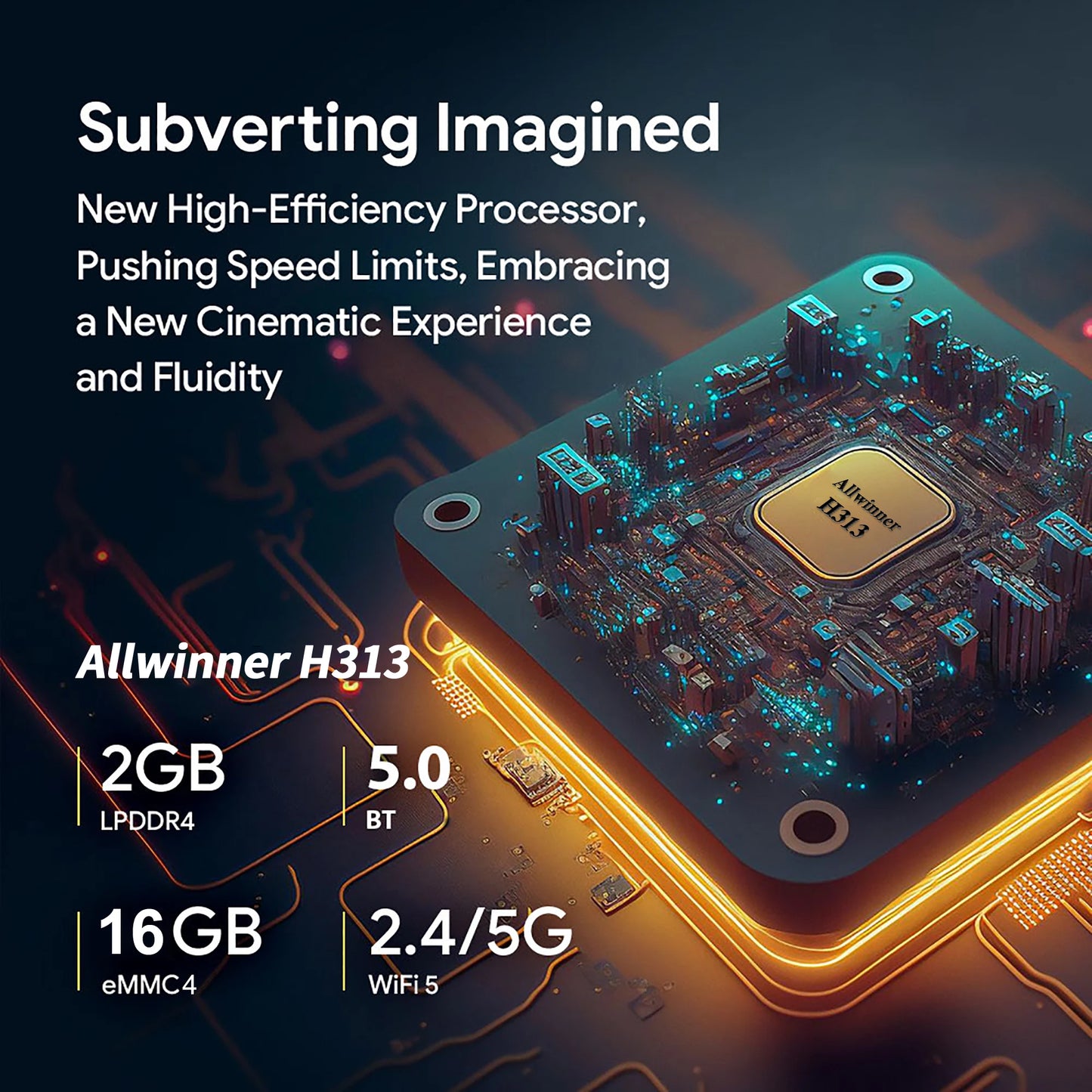 Android 13 4K HDR10+ Smart TV Box Allwinner H313 2GB16GB Dual Wifi BT5.0 Set Top Box Media Player Stereo Surround Q1 ATV