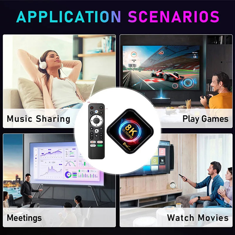 Salange TV98 ATV Ultra HD 8K Smart TV Box Android13 RK3528 2GB16GB 4GB 32/64GB Dual Wifi BT5.0 2.4G&5G Media Player Set Top Box