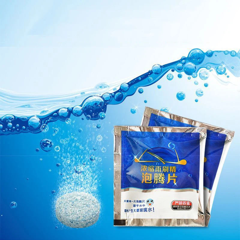 Car Windscreen Cleaner Effervescent Tablet Auto Window Solid Cleaning Automobile Glass Water Wiper Washing Tablets Dust Remover