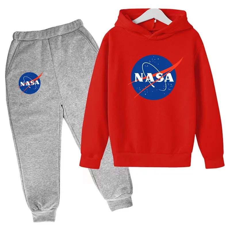 Children's Autumn Winter Hoodie Jumper Top+trousers 2P Boys Girls Toddler 3-12Y Sport Coat Fashion Casual Sweatshirt Jogging Set