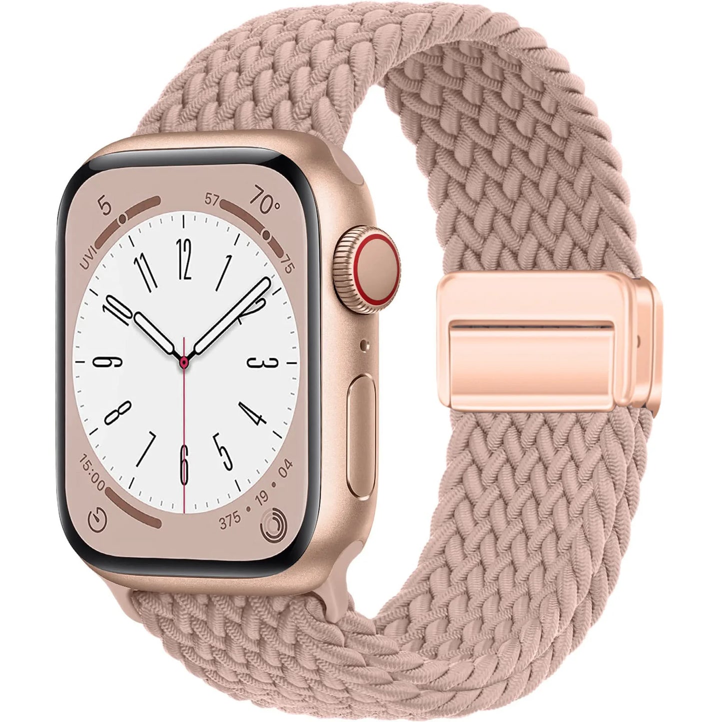 Braided Strap For Apple Watch Band 40mm 45mm 41mm 44mm 49mm 38 magnetic buckle Nylon Bracelet iWatch series se 7 5 6 8 9 Ultra 2