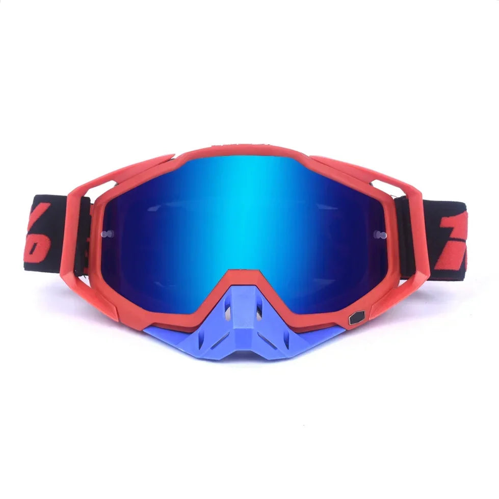New Goggles PITSCOTTFOX100 Men And Women Windproof Glasses Motorcycle Goggles Motocross Dustproof Racing Cycling Skiing Goggles
