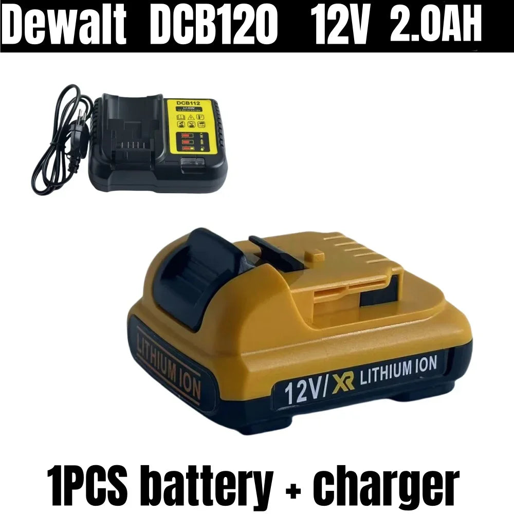 2.0Ah 12V Max Lithium Ion Battery Replacement Original DeWalt DCB120 DCB123 DCB122 DCB127 DCB124 DCB121 Rechargeable Batteries