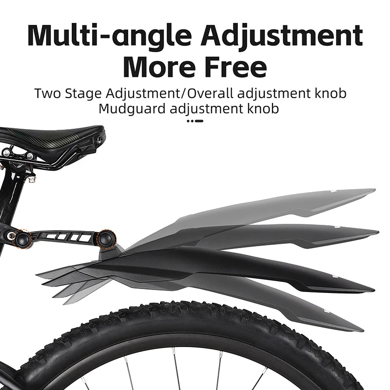 WEST BIKING Quick Release Bicycle Fender Adjustable Widen MTB Bike Mudguard For 26/27.5/29 In Mountain Bike Cycling Accessories