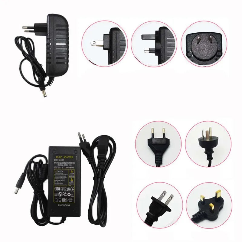 Switching Power Supply Lighting Transformer AC 110V~220V To DC 5V 12V 24V LED Power Adapter 1A 2A 3A 4A 5A 6A 8A 10A For Camera
