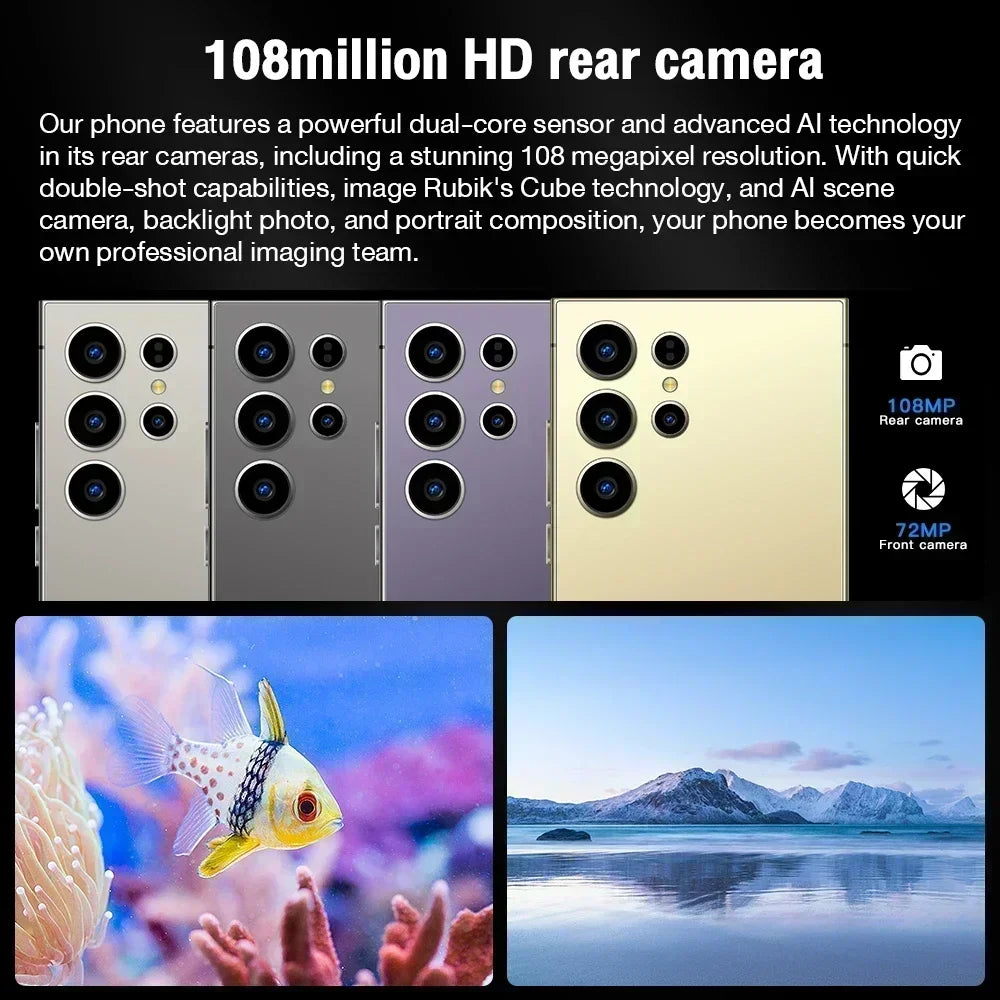 HOT 2025 new S25 Ultra original intelligent 5G dual card dual standby Android 14 system global version 8000mAh battery