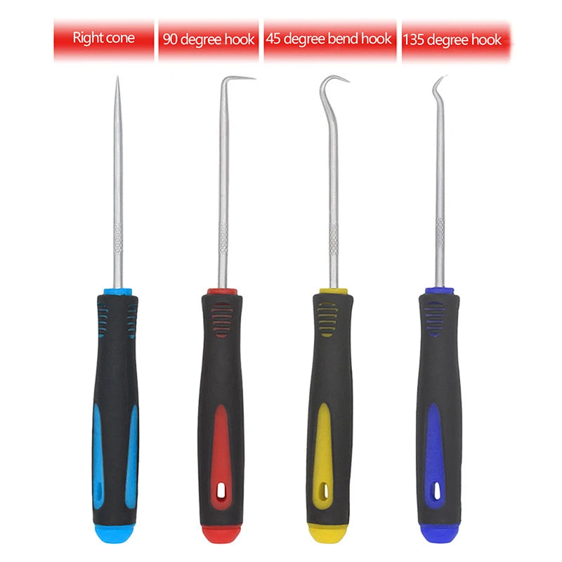 4Pcs Oil Seal Screwdrivers Car Auto Vehicle Pick Hooks For Garages General-Plumbers Mechanics Workshop Car Repair Tools
