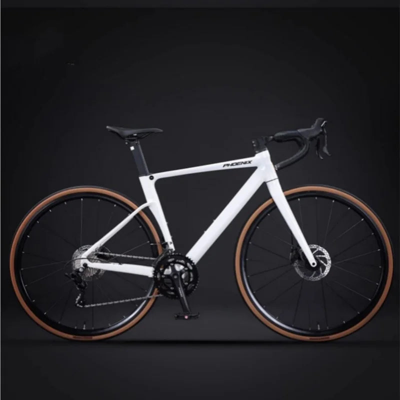 18 Speed Road Bike Gravel Bikes Aluminum Alloy Frameset Hydraulic Disc Brake 32mm Racing Bicycle Wheelset 700x28C