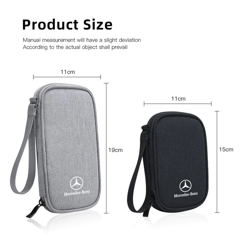 Car Storage Box Carrying Bag Portable Storage Bag For Mercedes Benz AMG W203 W206 W220 W205 Smart W211 W212 W201 W210 W108 C200L
