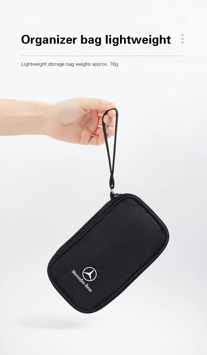 Car Storage Box Carrying Bag Portable Storage Bag For Mercedes Benz AMG W203 W206 W220 W205 Smart W211 W212 W201 W210 W108 C200L
