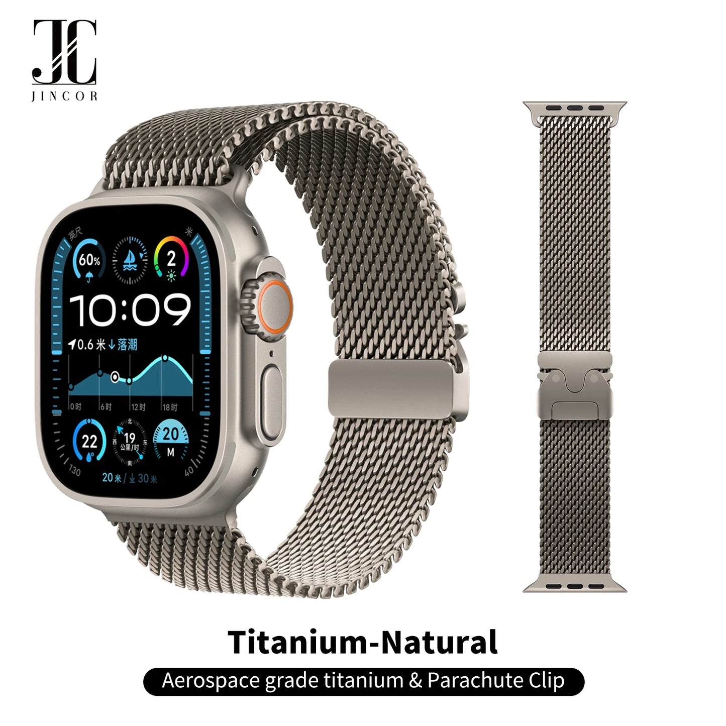 New Apple Watch Titanium Milanese Loop Strap For Apple Watch Ultra 2 Series 10 9 8 Bracelet High Quality Band 49MM 44MM 46 45MM